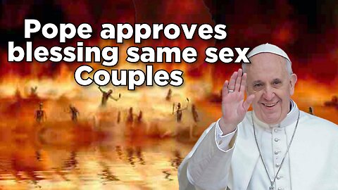 Pope Francis formally approves priests blessing same sex couples.