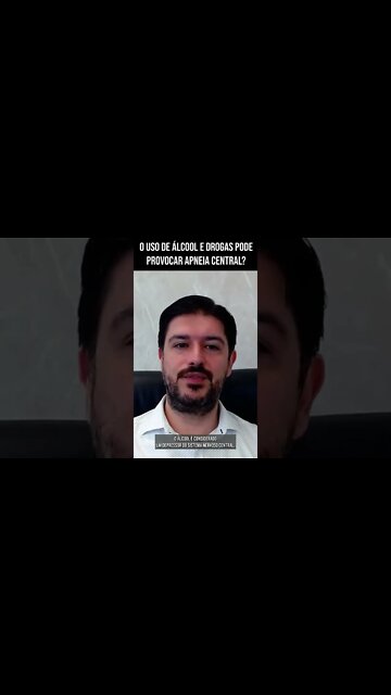 Álcool e Drogas Causam Apneia Central #Shorts