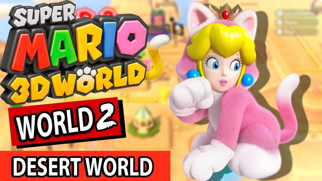 Super Mario 3D World - Peach Gameplay walkthrough 100% - World 3 - No Commentary