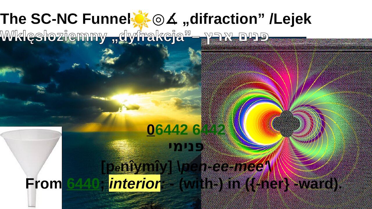 The SC-NC Funnel ◎∡ „difraction” /Lejek Wklęsłoziemny „dyfrakcja”