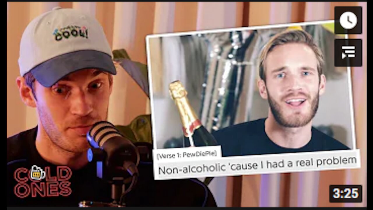 The World Famous PewDiePie Explains to His Viewers why he Stopped Drinking