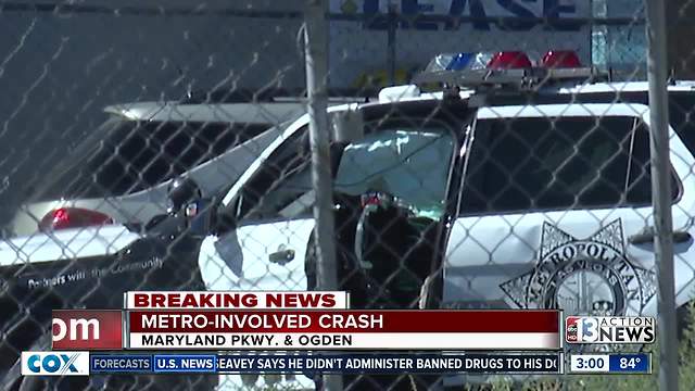 LVMPD involved in crash on Tuesday