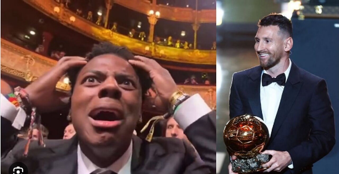 Ishowspeed reaction to messi winning Ballon D’or