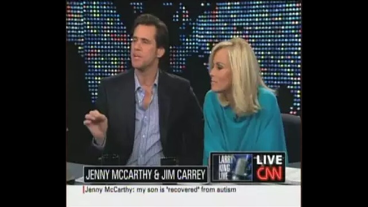 Jim Carrey & Jenny McCarthy: Vaccines and Autism-Larry King 2009