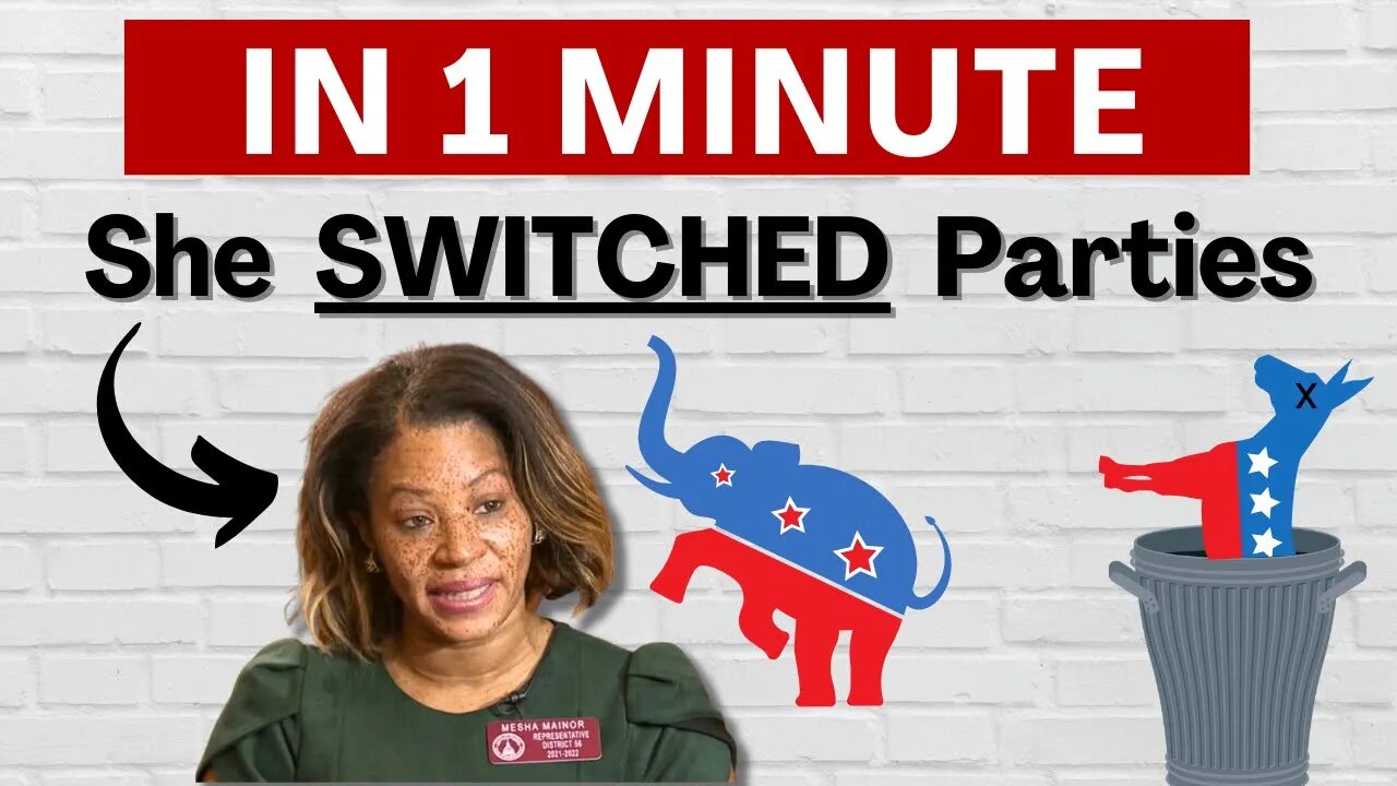 In 1 Minute: Rep. Mesha Mainor SWITCHED Political Parties, Here's Why