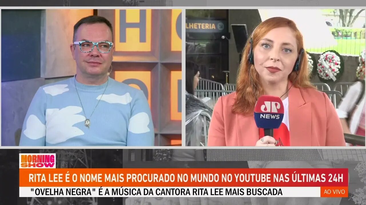 Morning Show acompanha velório de Rita Lee direto do Planetário em SP