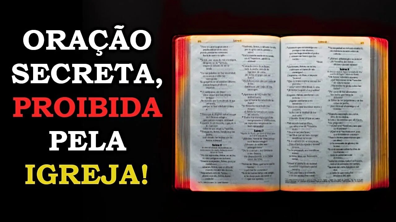 ORAÇÃO PROIBIDA PELA IGREJA - ORAÇÃO SECRETA DOS TEXTOS APÓCRIFOS - Canal Oração e Luz