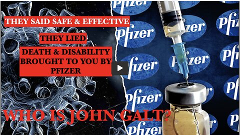 FMR PFIZER CEO MICHAEL YEADON W/ STARTLING REVELATION. MUST WATCH. THX John Galt SGANON