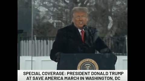 Save America March - Trumps Live Address to the 100, of thousands in attendance