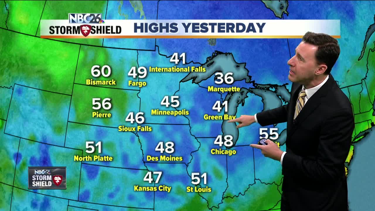 Michael Fish's NBC26 Storm Shield weather forecast