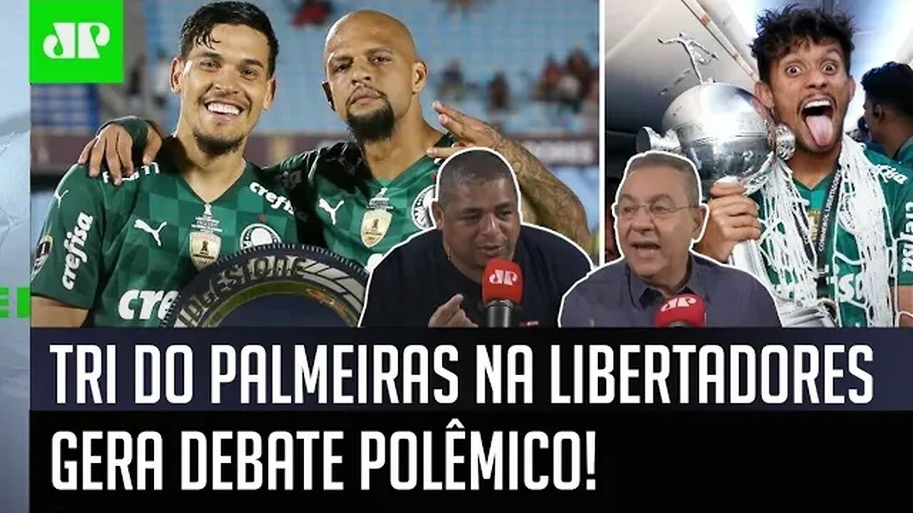 "O Palmeiras é GRANDIOSO e BATEU o Flamengo, mas agora NÃO PODE..." OLHA esse DEBATE após o TRI!