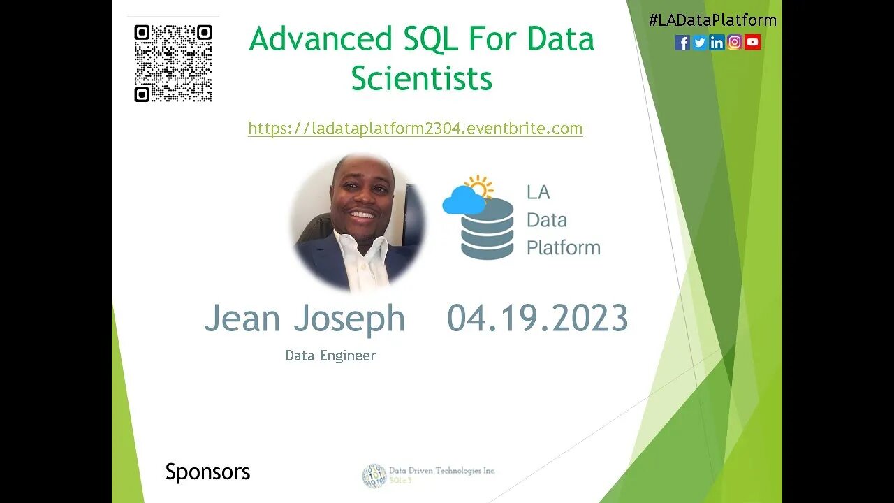 APR 2023 - Advanced SQL For Data Scientists by Jean Joseph