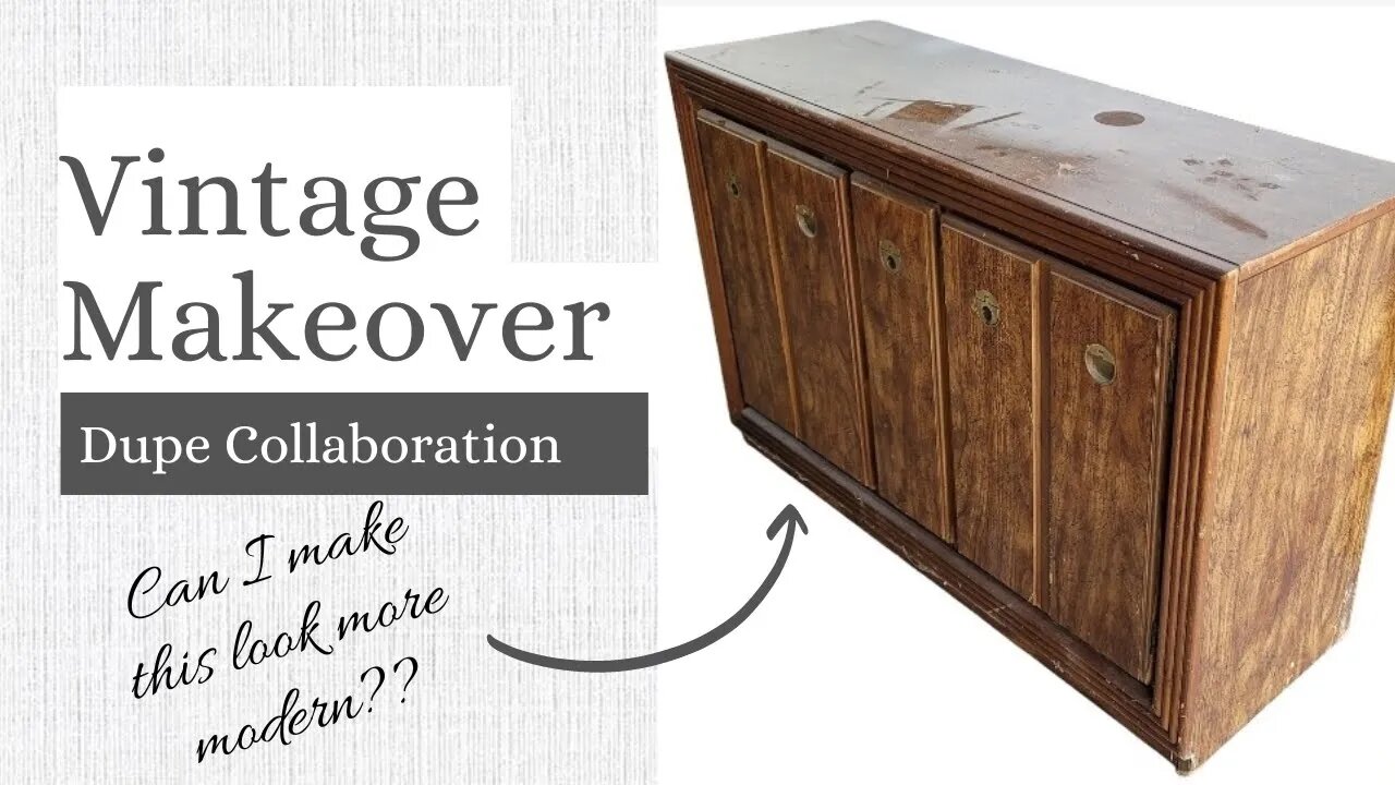 Vintage Buffet Made Modern / Major Furniture Transformation