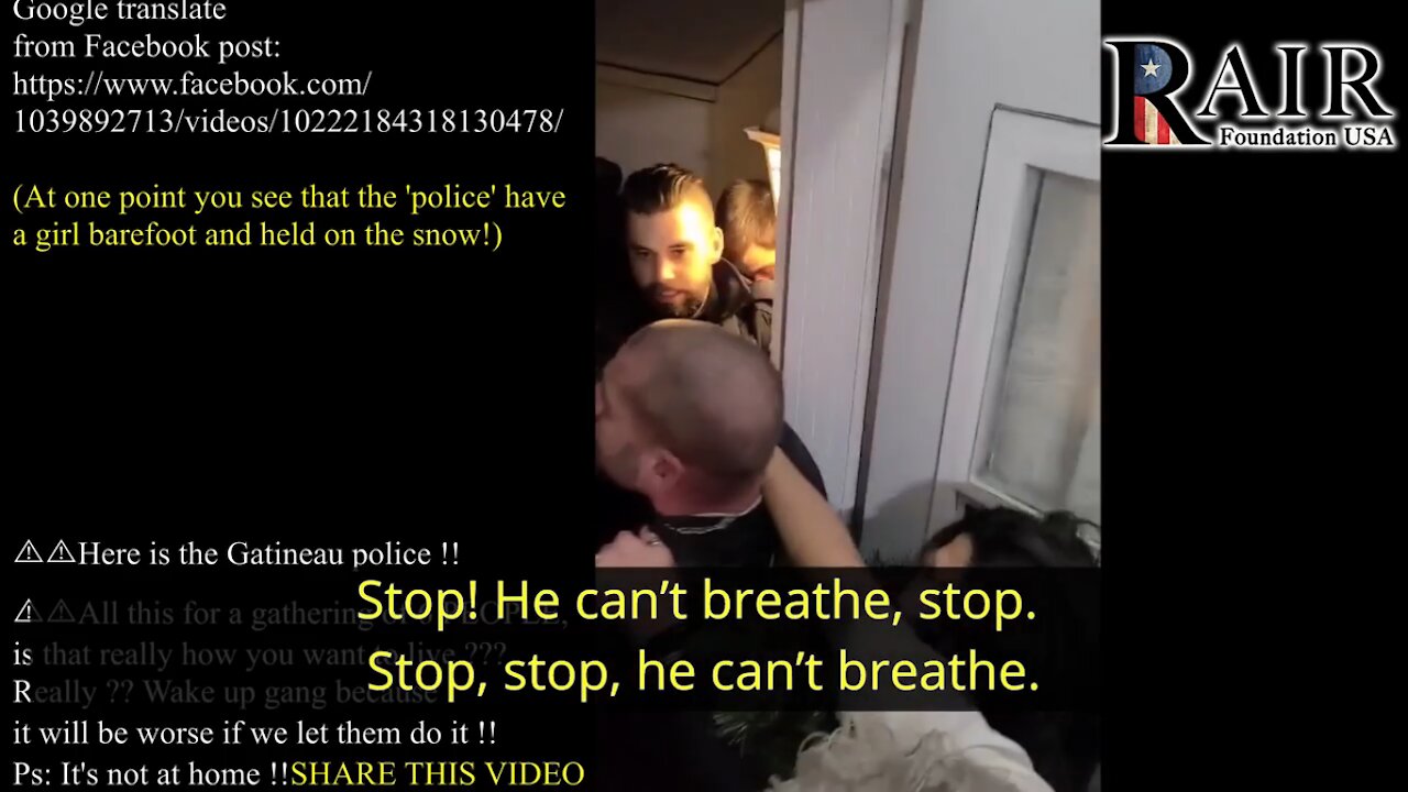 Canadian Police Raid Family Gathering of Six on NYE After Neighbor Reports Coronavirus Violation