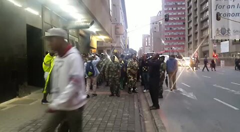 MKMVA members descend on Luthuli House ahead of anti-Zuma protest (Nd6)