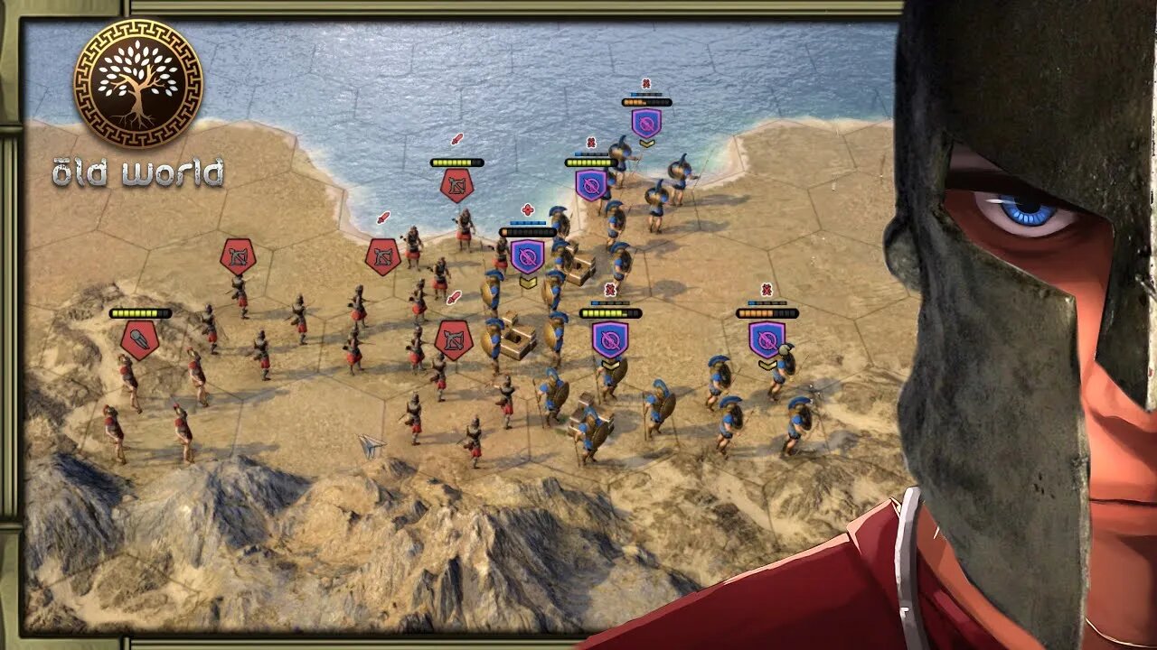 Old World - Heroes of the Aegean - The 300 Extras - Persians attack Greeks | Let's play Old World