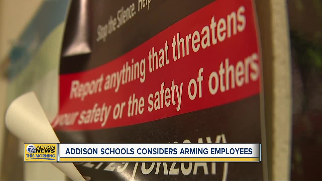 Addison schools considers arming employees