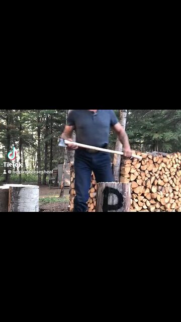 ANGRY FARMER - CUTTING WOOD SAYS IT ALL