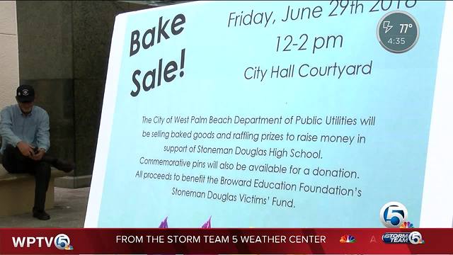 West Palm Beach employees sell baked goods to support Parkland victims and families