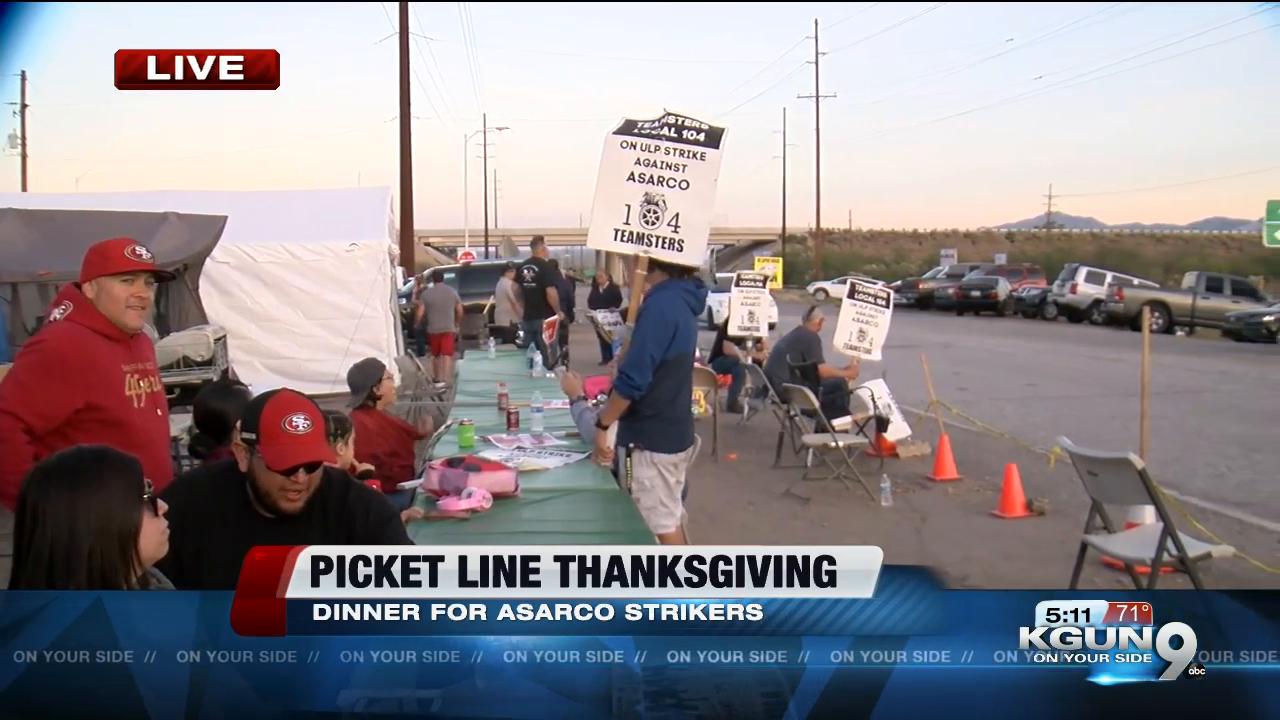 Thanksgiving day manned by Union Leaders for ASARCO teamsters