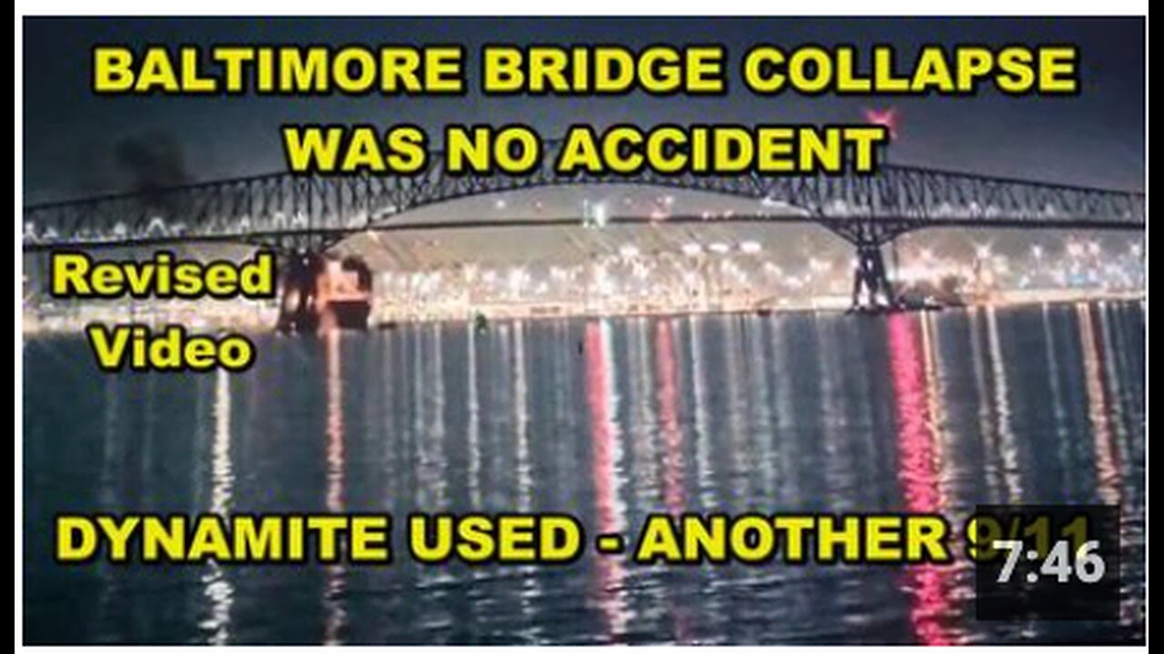 Baltimore bridge collapse - No accident - Drivers license required before using internet