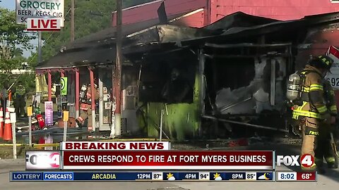 Business heavily damaged by fire in Tice Wednesday morning