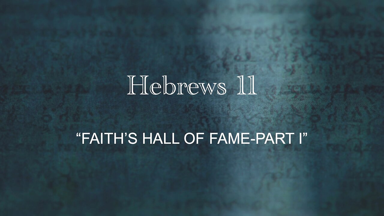 Faith's Hall Of Fame - Part I | Jubilee Worship Center