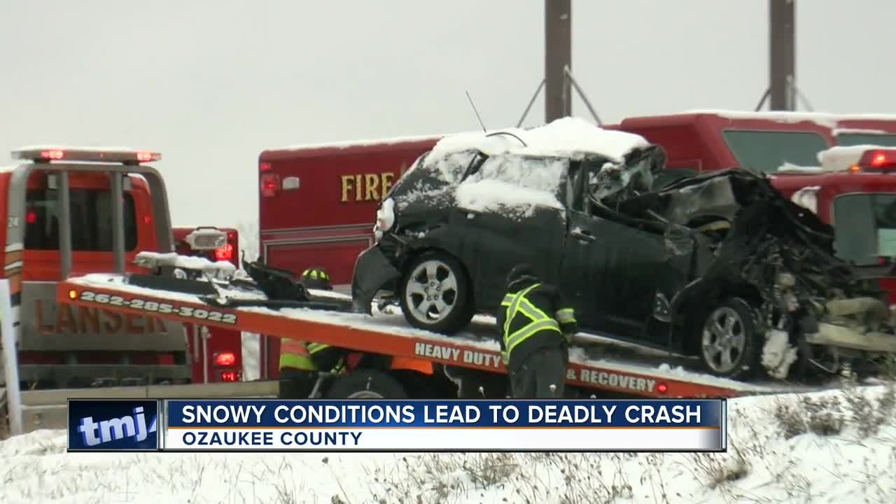 One fatality reported in weather-related crash on I-43