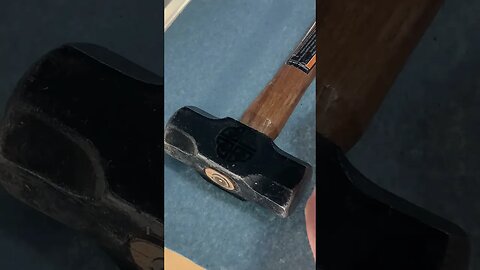 Glowforge engraving a Celtic Protection knot on a Sledgehammer.