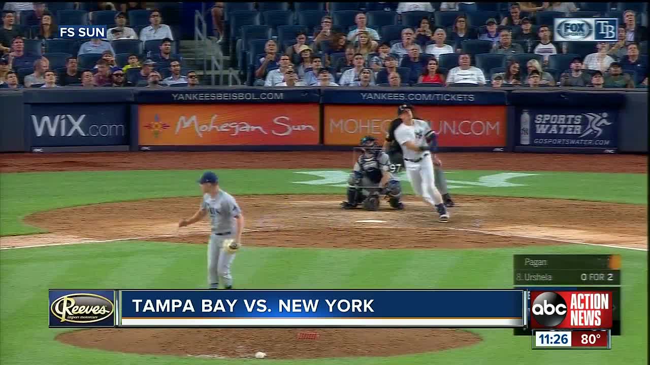 Travis d'Arnaud 3 home runs lift Tampa Bay Rays over New York Yankees