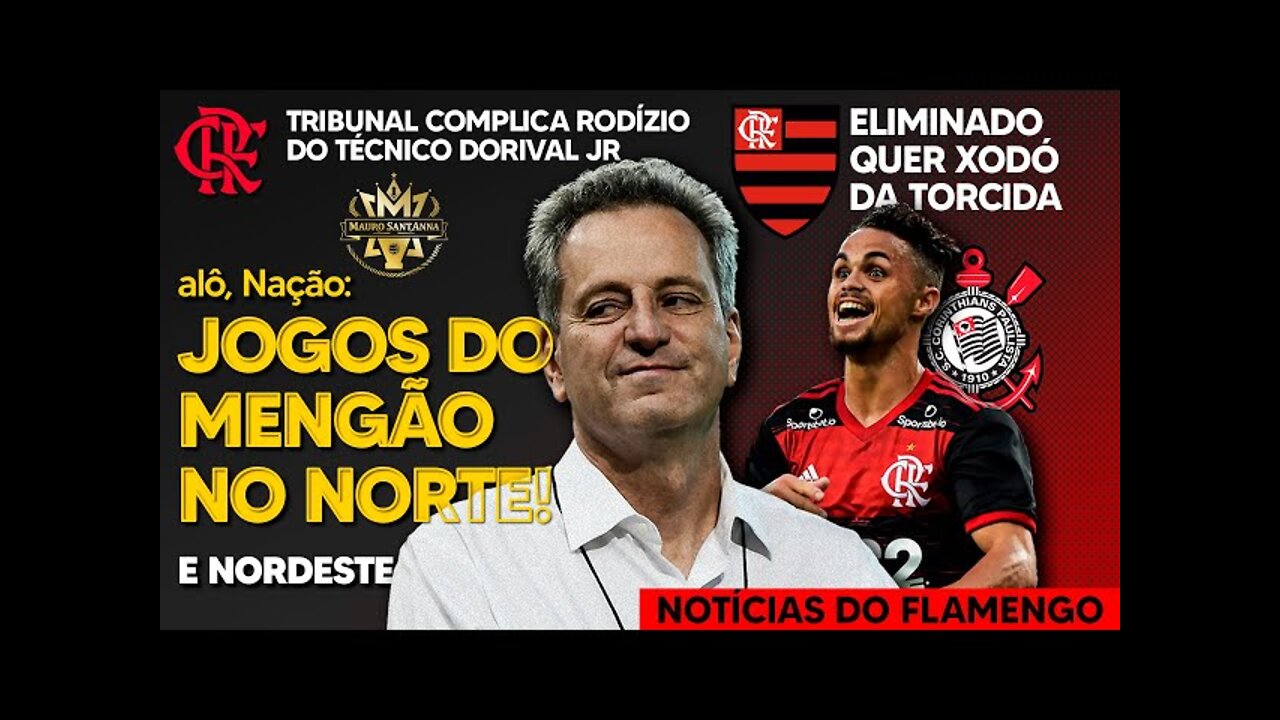 ELIMINADO QUER XODÓ DO FLAMENGO! TRIBUNAL COMPLICA DORIVAL JR! NAÇÃO BARRADA NO ALLIANZ PARQUE? E+