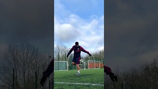 SLOW-MO FOOTBALL TRICKS | Jeremy Lynch #Shorts
