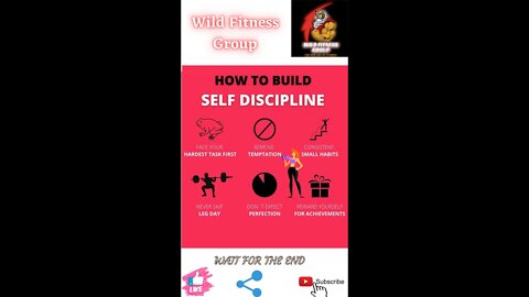 🔥How to build self discipline🔥#shorts🔥#fitnessshorts🔥#wildfitnessgroup🔥15 march 2022🔥