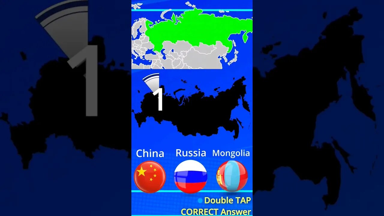 🛷Map Challenge China Russia Mongolia Asia | World geography #shorts