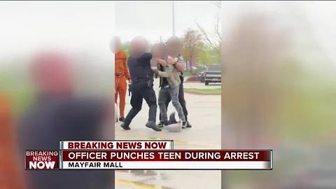 Video: Officer punches teen in incident at Mayfair Mall