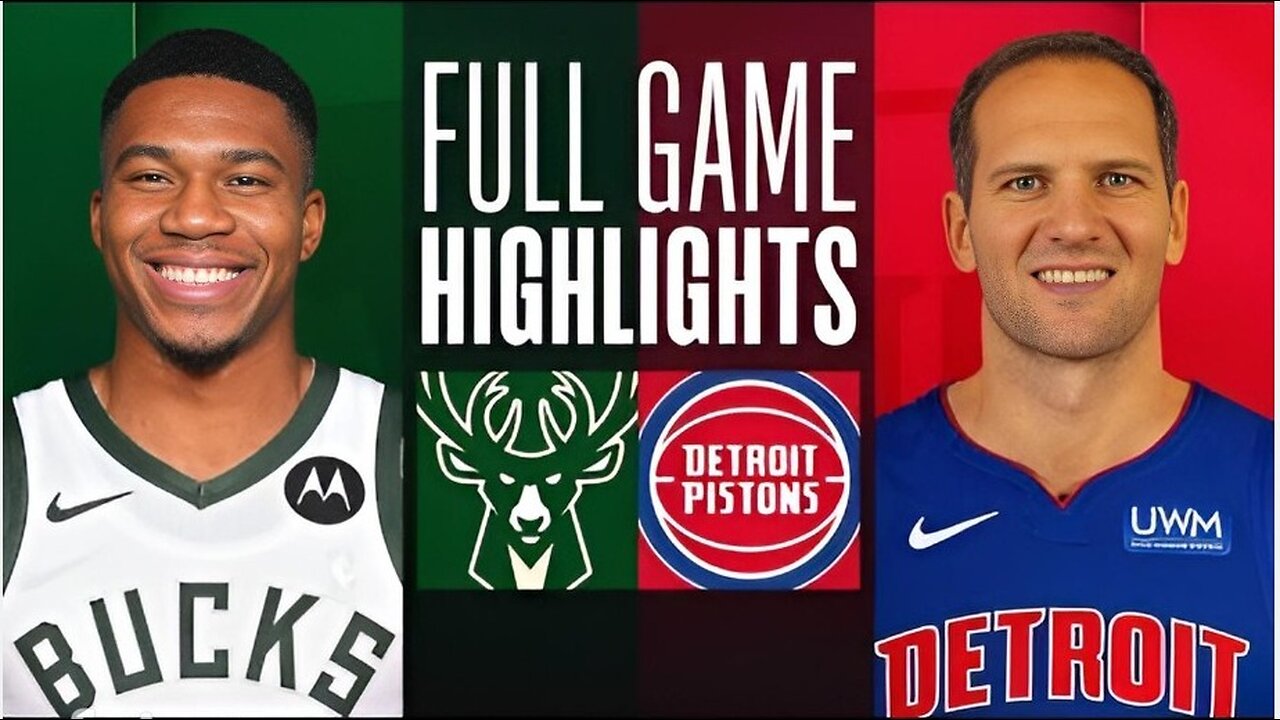 Detroit Pistons vs Milwaukee Bucks Full Game Highlights | January 22, 2024 |