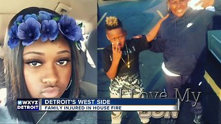 Family injured in house fire on Detroit's west side