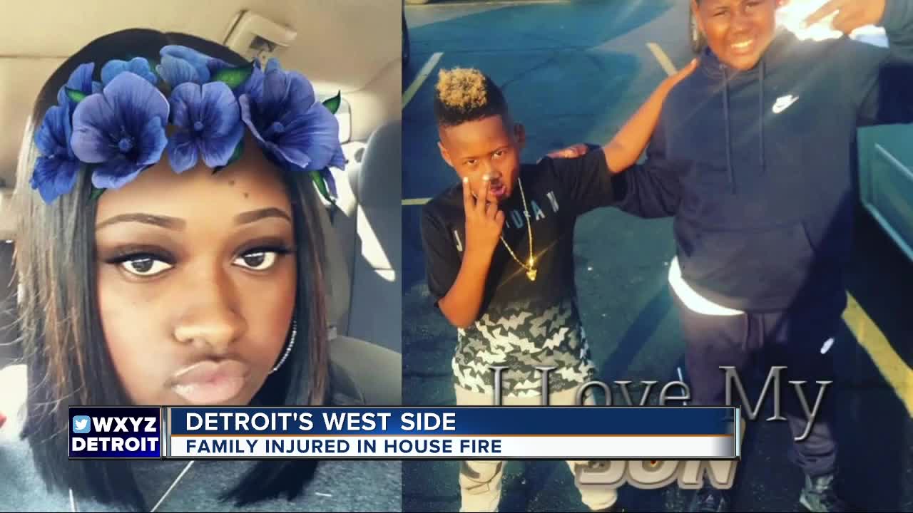 Family injured in house fire on Detroit's west side