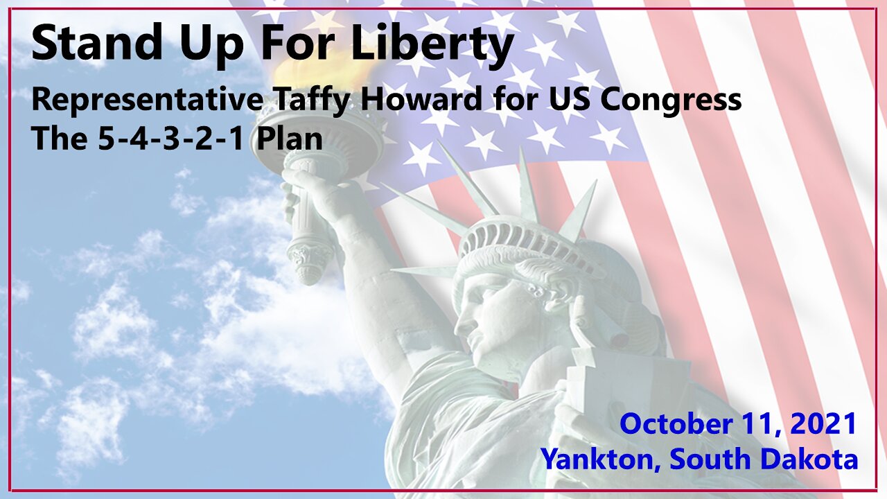 Taffy Howard for US Congress: Elect Taffy with the 5-4-3-2-1 Plan