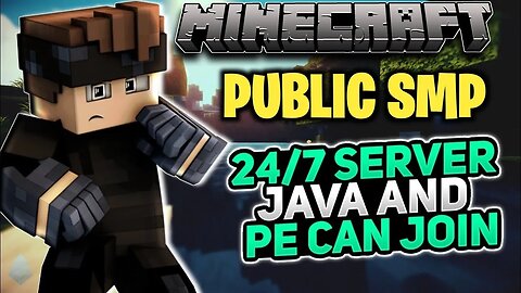 Minecraft Live SMP 24/7 Server | Join 24/7 SMP | Pe + java