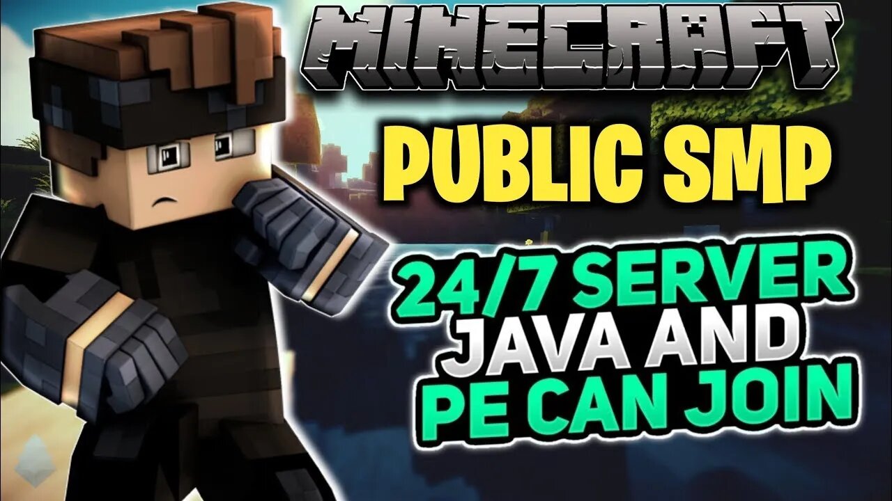 Minecraft Live SMP 24/7 Server | Join 24/7 SMP | Pe + java