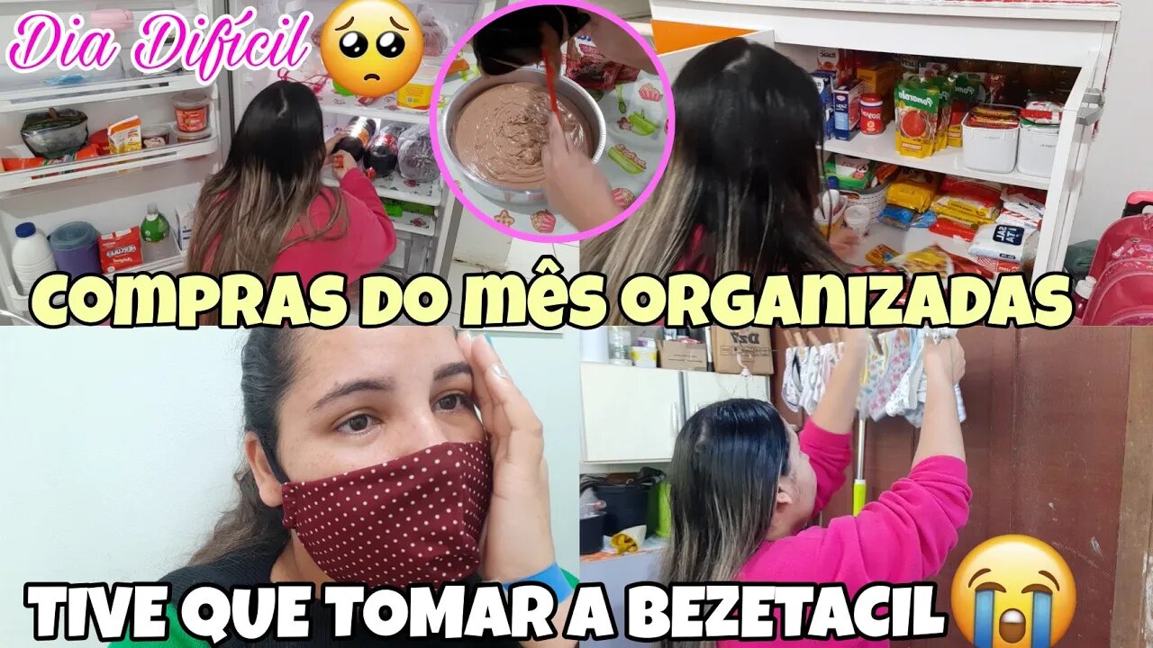 TIVE QUE IR PRO HOSPITAL 😰 COMPRAS DO MÊS ORGANIZADAS🛒 || ROTINA REAL DE UMA DONA DE CASA 🥵