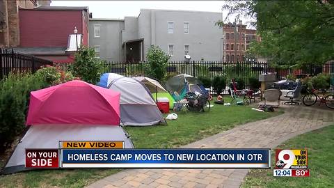 Homeless camps move again