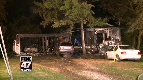 UPDATE: House fire was caused by "improper disposal of smoking materials"