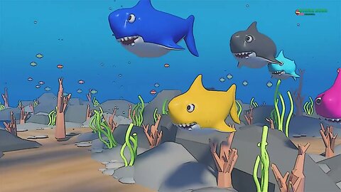 Fun Ocean Fish | Cartoon & Dance | Baby Shark | Nursery Rhymes | kids video