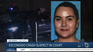 Driver accused in fatal Escondido crash appears in court