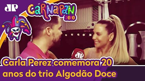 Carla Perez comemora 20 anos do trio Algodão Doce na Bahia
