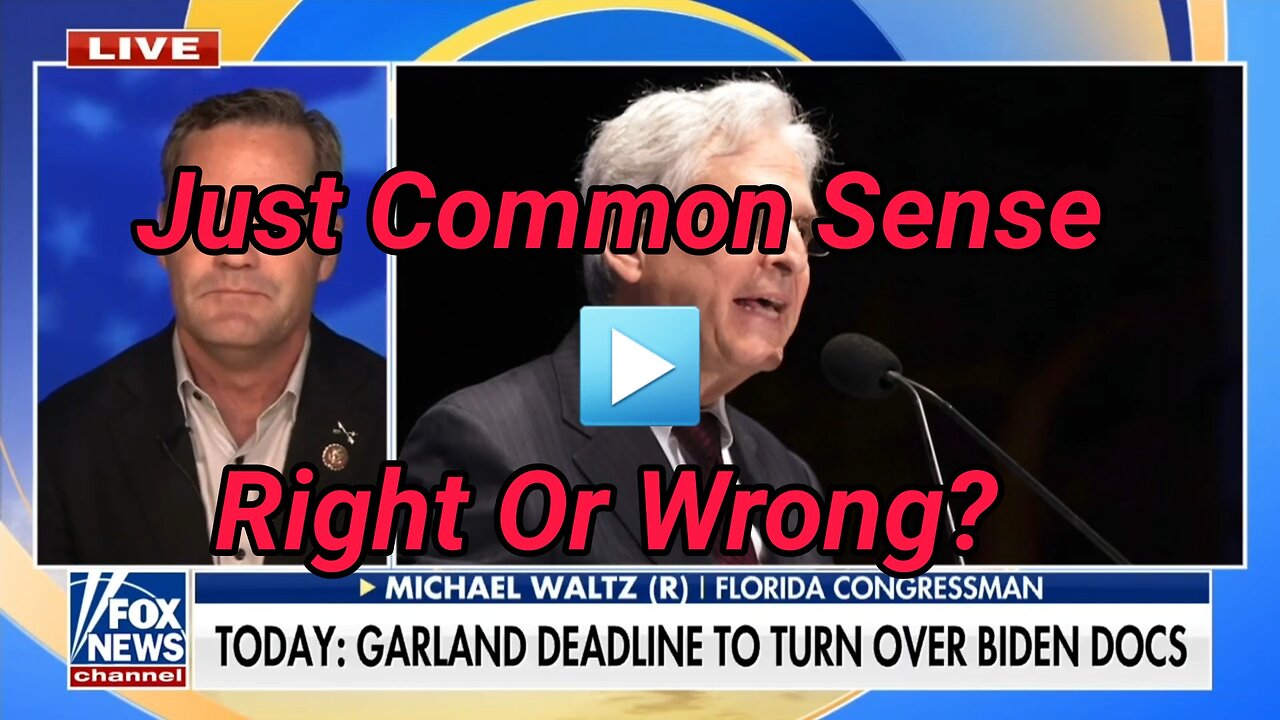 If Biden is fit to be president, he is fit to be prosecuted. Just Common Sense, Right? Wrong?