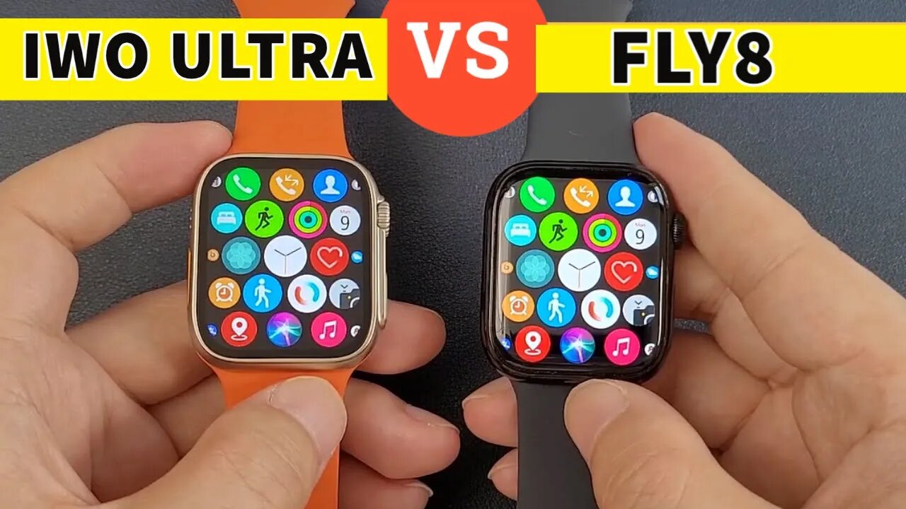 IWO Watch Ultra vs Fly 8 smart watch 8 series