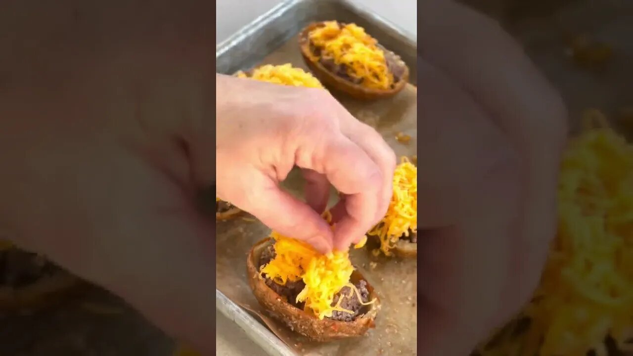 Cheeseburger Potato Skins